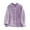 Purple #002, variant on Women Plush Pajama Tops Button Down Sleepwear Fuzzy Fleece Jacket Long Sleeve Soft Warm Winter Coat with Pockets Blue L