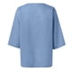 thumbnail image 3 of Gibobby Blusas Manga Larga Para Mujer Camiseta holgada con estampado de cuello redondo y manga corta de algodón versión clásica para mujer（Azul， L), 3 of 5