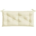 thumbnail image 4 of vidaXL 39.4 in x 19.7 in White Plain Bench Cushions Outdoor Seating Cushions, Water-Resistant, 4 of 6