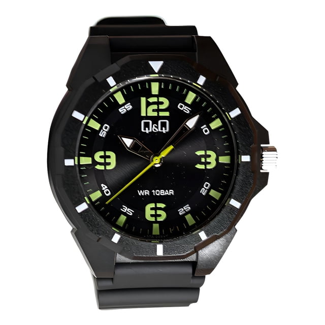Reloj Q&Q Unisex Analógico Negro V30A005VY
