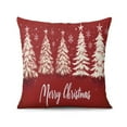 thumbnail image 2 of Welcome Christmas Snowflake Pine Tree Throw Pillow Covers Modern Square Cushion Covers 2 Pieces Fashion Pillow Cover for Indoor Home Bedroom, 2 of 7