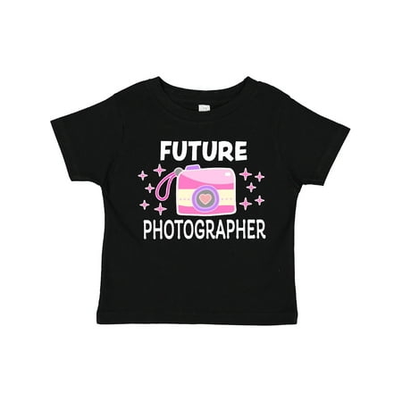 

Inktastic Future Photographer with Pink Camera Gift Toddler Toddler Girl T-Shirt