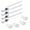 Chrome (Aluminum rod), variant on JoyRain Toilet Repair Kit - Front-Mount Handle Replacement with Stainless Steel Flapper Chain, Fits Most Toilets (White, Aluminum Rod, 1-Pack)