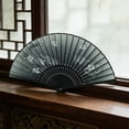 thumbnail image 4 of Folding Hand Fan Traditional Chinese Fan for Weddings Festivals and Dance Elegant Handheld Decoration, 4 of 6