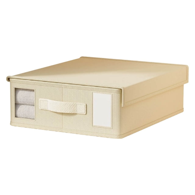 Nilvkv Bed Linen Storage Box Bed Linen Organizer and Storage Foldable Bed Linen Organizer and Storage Blanket Quilt Cover Bed Linen Zipper Sheets Etc.