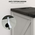 thumbnail image 5 of HOMCOM End Table with Charging Station and USB Ports, Distressed White, 5 of 8
