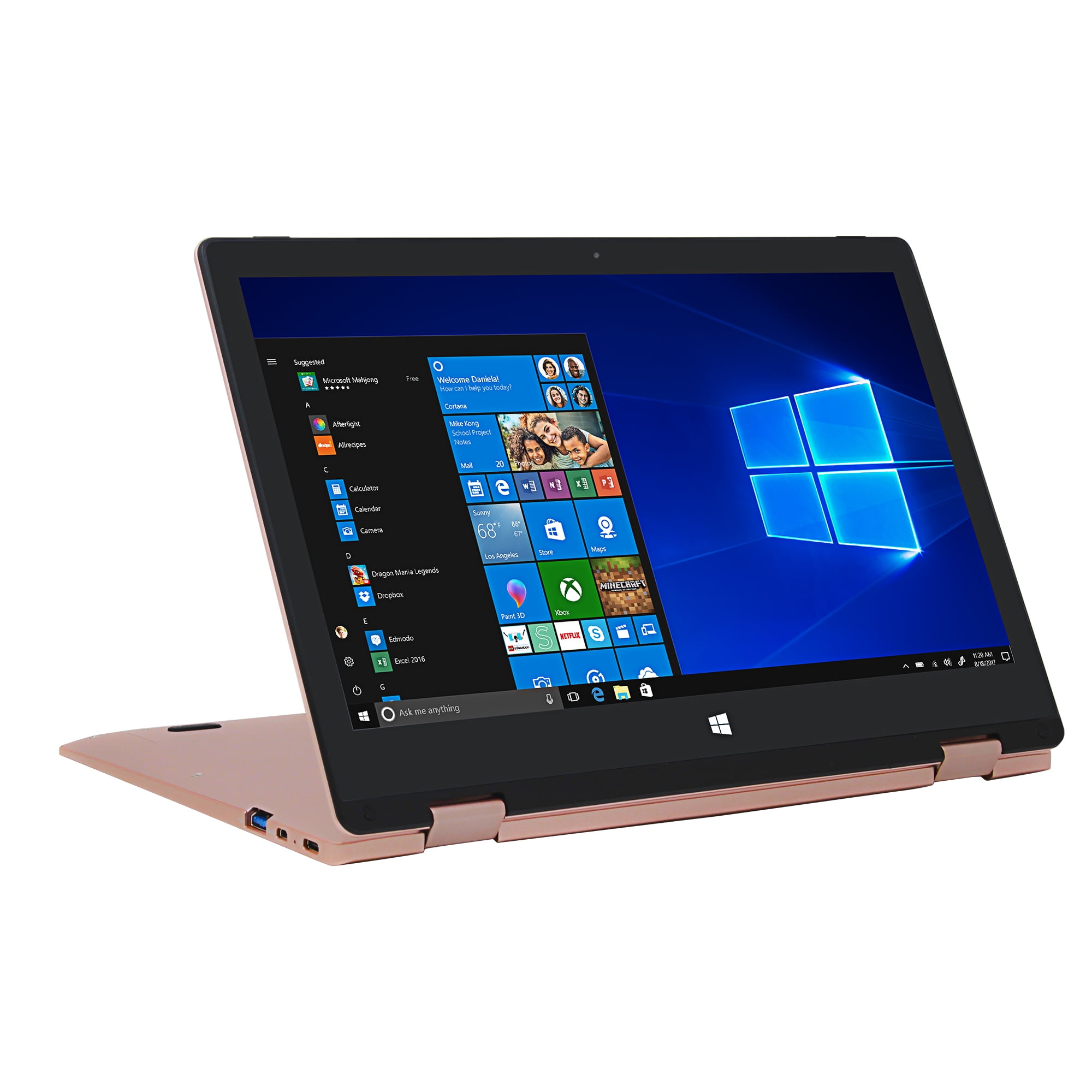 EVOO 11.6" Full HD Convertible Touchscreen Laptop, Elite Series, 4MB Memory, 32GB Hard Drive
