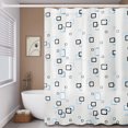 thumbnail image 2 of Shower Curtain - Geometric Shower Curtain Set with Hooks, Modern Decorative Shower Curtains for Bathroom - 72x72 - Style 3, 2 of 5