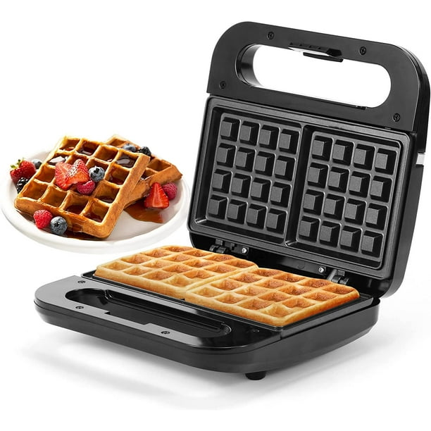 Waffle Maker, 2 Slices NonStick Waffle Iron, Compact Waffle Maker with