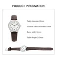 thumbnail image 2 of Reloj de Cuero para Mujer, Relojes de Vestir Informales de Moda, Reloj de Pulsera de Cuarzo con números Romanos para Mujer, diámetro de Esfera 28 mm, 2 of 7