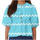 thumbnail image 1 of Camisetas de Manga Corta para las Mujeres Lanterna Manga Corbata Plisado Cuello Redondo, Casual Recortado Camiseta Top para Gimnasio Y Diario, 1 of 5