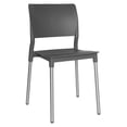 thumbnail image 1 of Offiho Silla Apta para Exteriores, Jardín, Restaurantes o Comedor, Color Gris con Patas de Aluminio, 1 of 7