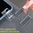 thumbnail image 3 of Pince à Nappe Antidérapante Support transparent Boucle Fixe Pince à Nappe Anti-Fuite, 3 of 6