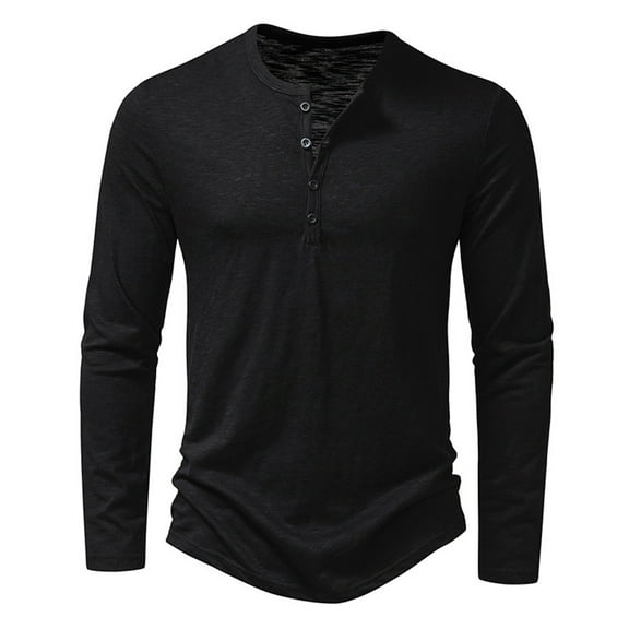 Men Summer Tops Summer Mens Slub T Shirt Mens Casual Fashion Short Sleeve T Shirt Shirts Men Size Turtleneck Neck Loose Fit Athletic Tops Cute Long Sleeve Shirts for Tunics Silk Top Long Black XL