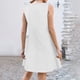 thumbnail image 3 of Vestido de verano 2025: sin mangas, con botones, cuello en V, poliéster/rayón/spandex, para playa/casual/vacaciones, por encima de la rodilla., 3 of 8
