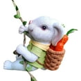 thumbnail image 2 of Danhjin Rabbit Decorative Hangings Little Climbing Rope Resin Crafts Garden Garden Tree Hangers Decoration Decoration Decoration Balcony Gardening Cute, 2 of 5