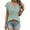 Green, variant on gakvbuo Womens Tops!Women Casual Patchwork Lace Solid Short Sleeve V-Neck Tops