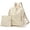 A-beige, variant on Women's Corduroy Casual Backpack, Foldable Travel Shoulder Bag with Wristlet Wallet Handbag
