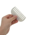 thumbnail image 3 of Unique Bargains 1 Pc M-shaped Marble Wide Tooth Comb Colorful White Acetate Sheet, 3 of 5