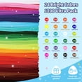 thumbnail image 4 of POMBUDS 1200pcs Pipe Cleaners for Crafts – 24 Assorted Colors Chenille Stem Fuzzy Sticks, 12in DIY Art Supplies for Kids and Adults, 4 of 9