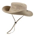 thumbnail image 6 of Sun Hats for Men Fishing Hat Beach Hat Gardening Waterproof Wide Birm Bucket Hat UV Protection Fishing Hiking Khaki, 6 of 9