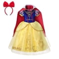 thumbnail image 3 of Disfraz de princesa Disney para niñas, Cosplay de carnaval, melocotón, sirena, Ariel, Jasmine, Elena, ropa de cumpleaños para niños, 3 of 5