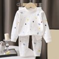 thumbnail image 2 of NOLDARES Boys' Cartoon Car Printed Long Sleeve Pajama Set 2-Piece Winter Soft Cozy Kids Sleepwear Loungewear 6-12 Months 12-24 Months 2t 3t 4t 5t 6t 7t 8t 9t Children,Beige,9-12 M, 2 of 5