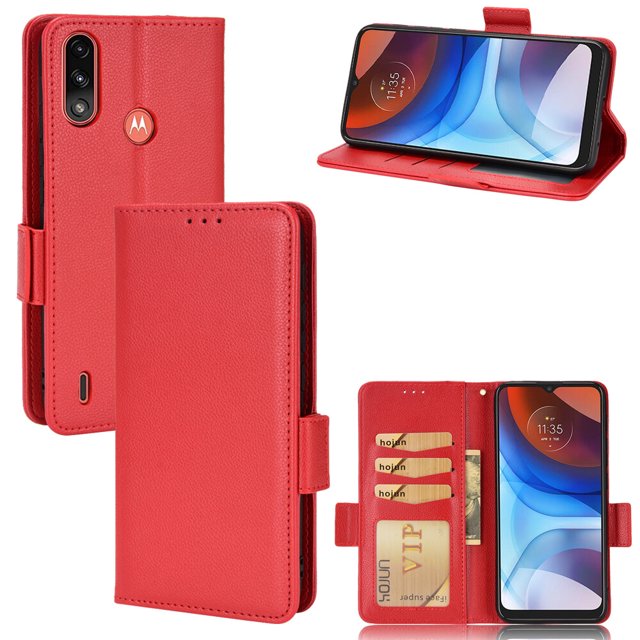 Motorola MOTO E7 Power/E7i Power Case , PU Leather Flip Cover Card Slots Magnetic Closure Wallet Case for Motorola MOTO E7 Power/E7i Power