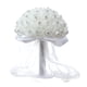 thumbnail image 2 of Ramo de boda para novia, flor blanca artificial para boda, ramo de rosas artificiales para damas de honor, 2 of 9