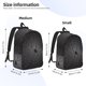 thumbnail image 2 of Disketp Black Spider On Web Mochila de Lona Estampada, Mochila Escolar de Viaje Ligera para Estudiantes y Portátil-Medium, 2 of 5