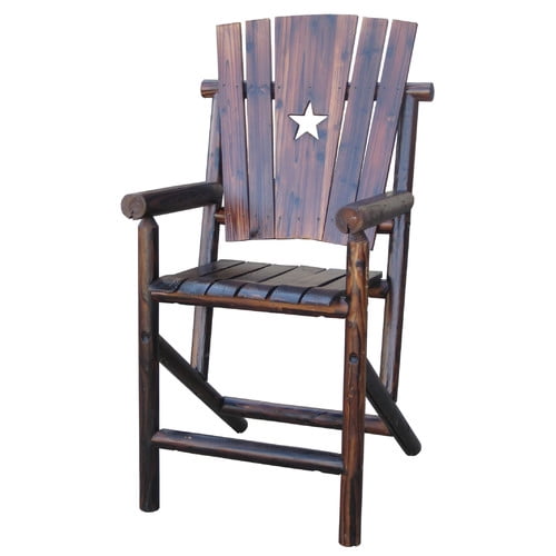 Leigh Country Char Log Bar Arm Chair With Star Com - Char Log Patio Furniture Leigh Country Char Log Bar Arm Chair With Star Com - Char Log Patio Furniture