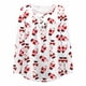 thumbnail image 4 of Puntoco Mujer Casual Navidad Impreso Jersey Cuello Redondo Manga Larga Botones Blusa tops Puntoco Puntoco-2367, 4 of 6