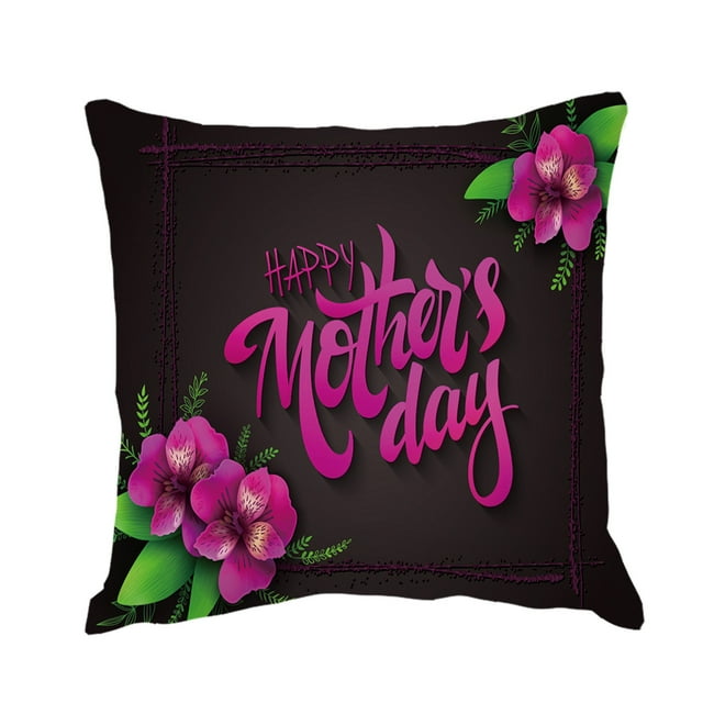 Xihbxyly Ofertas relámpago de hoy Fundamental almohada para el día de la madre, funda de cojín decorativo para el hogar
