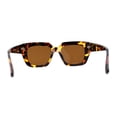 thumbnail image 2 of Mod Womens Thick Plastic Oversize Angular Cat Eye Sunglasses Tortoise Brown, 2 of 4