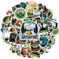 thumbnail image 2 of 35pcs-50pcs Colorful Outdoor Stickers Adventure Waterproof Stickers Nature PVC Stickers for Laptop Suitcase Phone, 2 of 9