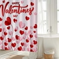 thumbnail image 5 of 70.87x70.87 inch Heart Shower Curtain, Seasonal Decor, Couples Shower Curtain,Home Decoration, Bath Accessory, Shower Liner, Poly Fabric, Easy Install Curtain, Machine Washable, Hookless Curtain, 5 of 5