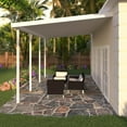 thumbnail image 4 of Four Seasons OLS TWV Series 24 ft wide x 12 ft deep Aluminum Patio Cover with 10lb Snowload & 5 Posts in White, 4 of 7