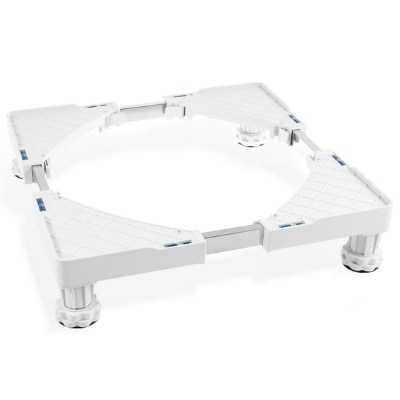 Mini Fridge Stand Adjustable Washer and Dryer Pedestal Lower Noise Washing Machine Stand with Anti Vibration Pads Heavy Duty Refrigerator Stand with 4 Strong Feet for Home Appliance