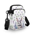thumbnail image 3 of HELLHERO BunnyBloom Shoulder Bags for Adult Double Deck Cross Body Purse Polyester with Shoulder Strap, 3 of 7