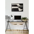 thumbnail image 6 of Kate and Laurel Sylvie Eye Catching Sleek Abstract 6 Black and Beige Framed Canvas Wall Art by The Creative Bunch Studio, 23x33 Black, Modern Contemporary Art for Wall, 6 of 7