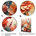 thumbnail image 3 of Designart "Succulent Flowers Orange & Pink I" Floral & Botanical Floater Framed Wall Art Print, 3 of 7