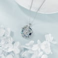 thumbnail image 3 of 60th Birthday Gifts for Women Sterling Silver Tree of Life Necklace Blue Crystal Jewelry for Her Wife Mom Mother Grandma Grandmother, 3 of 5