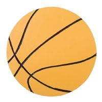 12 Pcs, Large Painted Wood Basketball Cutout 5 " For Sports Themed Craft Project