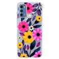 thumbnail image 1 of Funda Antigolpes InstaCase para Moto G60 Flores Amarillas y Magenta, 1 of 4