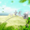 thumbnail image 3 of Stainless Steel Flower Fairy and Dandelion Dancing Metal Horticultural Sculpture Interior Art Decoration - Valentine's Day Gift - No Electricity Required - Festival Decoration（Type B）, 3 of 5