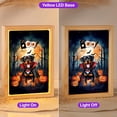 thumbnail image 2 of Happy Halloween Vampire Rottweiler BOO with Pumpkins Fun and Spooky Acrylic Plaque with Wood Photo Frame Box Rottie Dog Lover Gifts Idea Light Box - 00018, 2 of 5