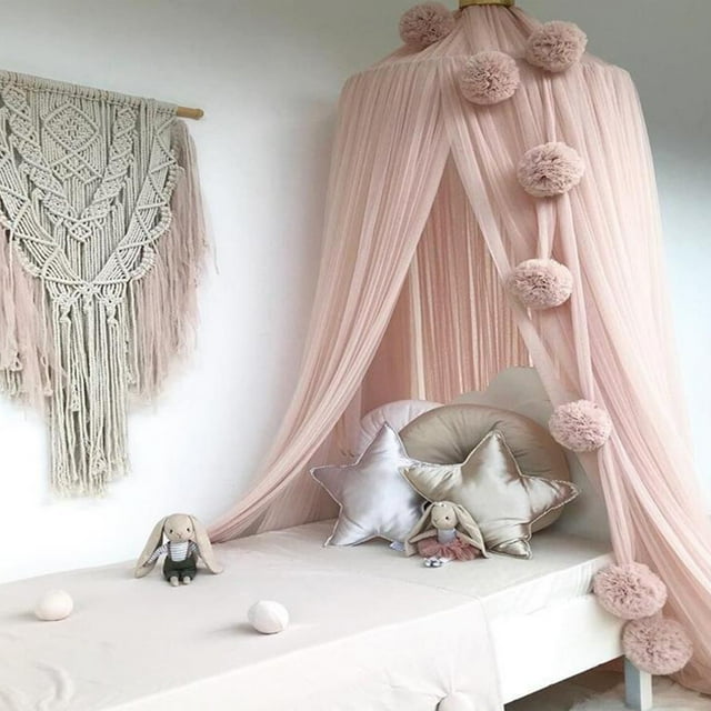 TIMIFIS Hanging Ball Mosquito Net Hanging Mesh Wool Ball Wall Decoration Home Decor