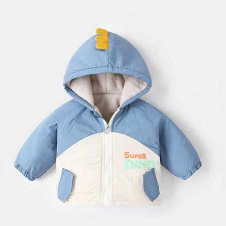 

Hunpta Children Kids Toddler Infant Baby Boys Girls Cute Cartoon Letter Patchwork Long Sleeve Winter Coats Jacket Hooded Outer Outwear Outfits Clothes