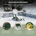thumbnail image 4 of WestinTrends Outdoor Ottoman, Patio Adirondack Ottoman Foot Rest, All Weather Poly Lumber Folding Foot Stool for Adirondack Chair, Widely Used for Outside Porch Pool Lawn Backyard, Dark Green, 4 of 16