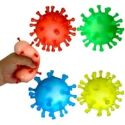 8Pcs Stress Relief Squeeze Viruses Ball - Anxiety Fidget Toys for Class Prizes